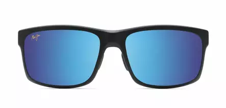 Maui Jim Pokowai Arch - Matt Black Frame with Blue Hawaii Lens - Kunststofflinsen - MM439-002 - 2
