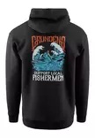 Grundens Displacement DWR Hoodie SL Fisherman Black - Sweatshirts - 0840316341172 - 2