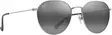 Maui Jim Kauwela - Shiny Silver Frame with Neutral Grey Lens - Kunststofflinsen - 603429084332 - 1