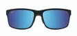 Maui Jim Pokowai Arch - Matt Black Frame with Blue Hawaii Lens - Kunststofflinsen - MM439-002 - 2
