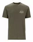 Simms Circle Lockup T-Shirt Military Heather - Herren-T-Shirts - 694264678442 - 1