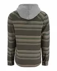 Simms Santee Flannel Hoody Hickory Dolomite Blanket Stripe - Hemden - 694264656402 - 2