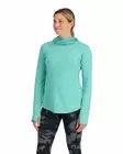 Simms Women's SolarFlex Cooling Hoody Gulf Blue - Hemden - 694264606292 - 2