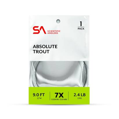Scientific Anglers Absolute Trout Leader 9ft - Nylon-Vorfächer - 840309133982 - 1