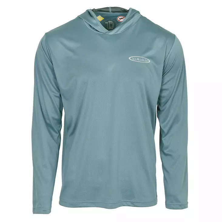 Vision Bamboo BUG & UV Hoodie Stone Blue - Sweatshirts - 6417512848312 - 1
