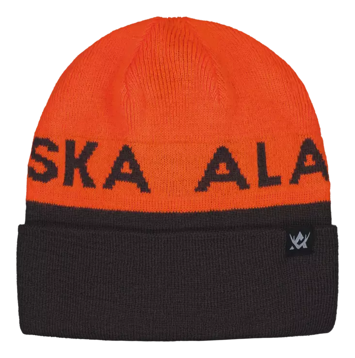 Alaska Reversible Beanie Brown/Orange - Kopfbedeckungen - 6438347050732 - 1