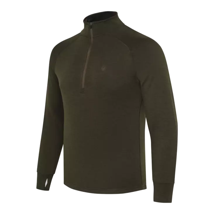 Beretta Glider Merino Half Zip Sweater Green Moss - Jagdunterwäsche - 8051832693832 - 1