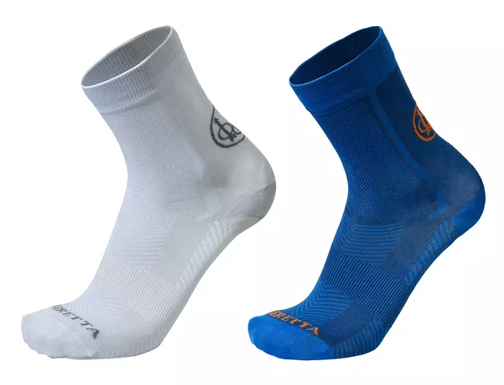 Beretta Short Shooting Socks White/Blue - Jagdsocken - 8051832534982 - 1