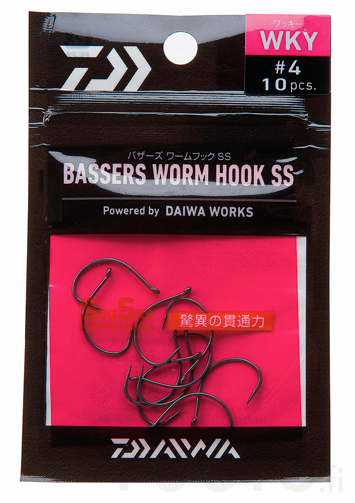 Daiwa Bassers Worm Hook SS Wacky - Jig-Haken - 4960652839082 - 1