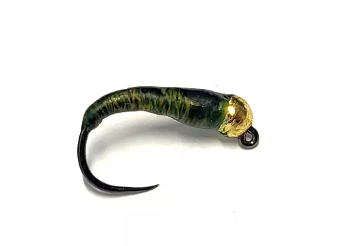 Glue Larva Olive Gold Bead - Nassfliegen - 8859202412 - 1