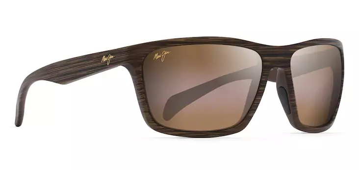 Maui Jim Makoa - Matte Brown Frame with HCL Lens - Glaslinsen - 603429054182 - 1