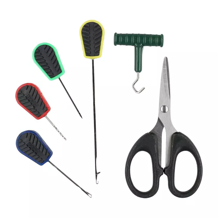 Mikado Baiting Needle Set with Scissors - Ködernadeln & Köderbohrer - 5900637009962 - 1