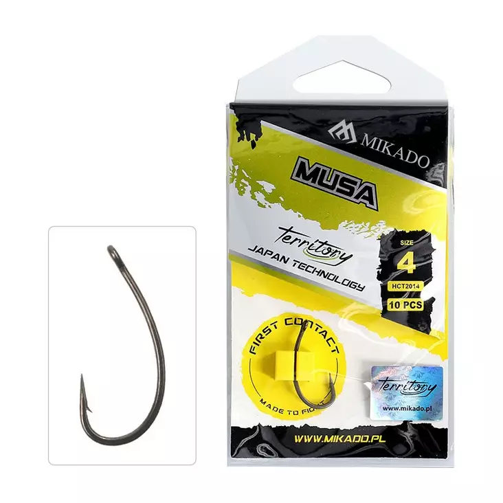 Mikado Territory Musa Teflon - Curve-Shank-Haken - 5900637720102 - 1
