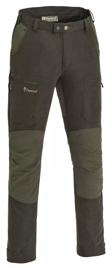 Pinewood Caribou Trousers Suede Brown / Olive - Jagdhosen für Männer - 7331090175792 - 1