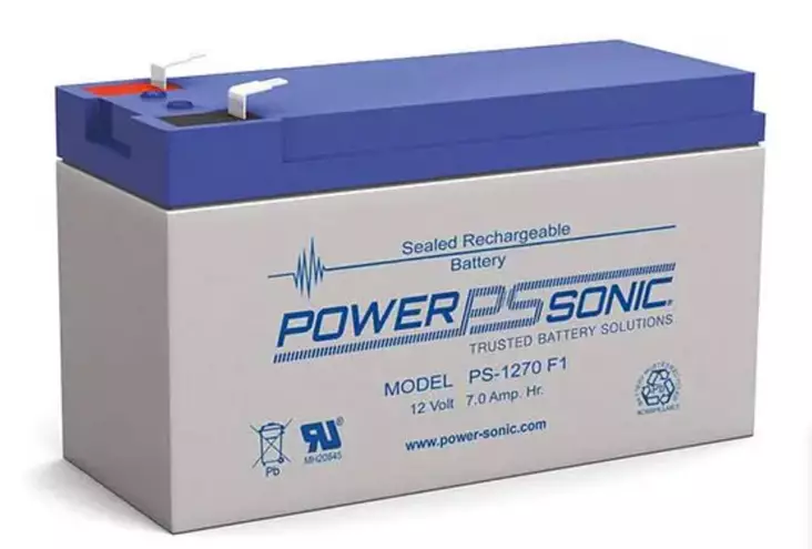 PowerSonic AGM 12V 7Ah F1 - Marinebatterien - 0840319500002 - 1