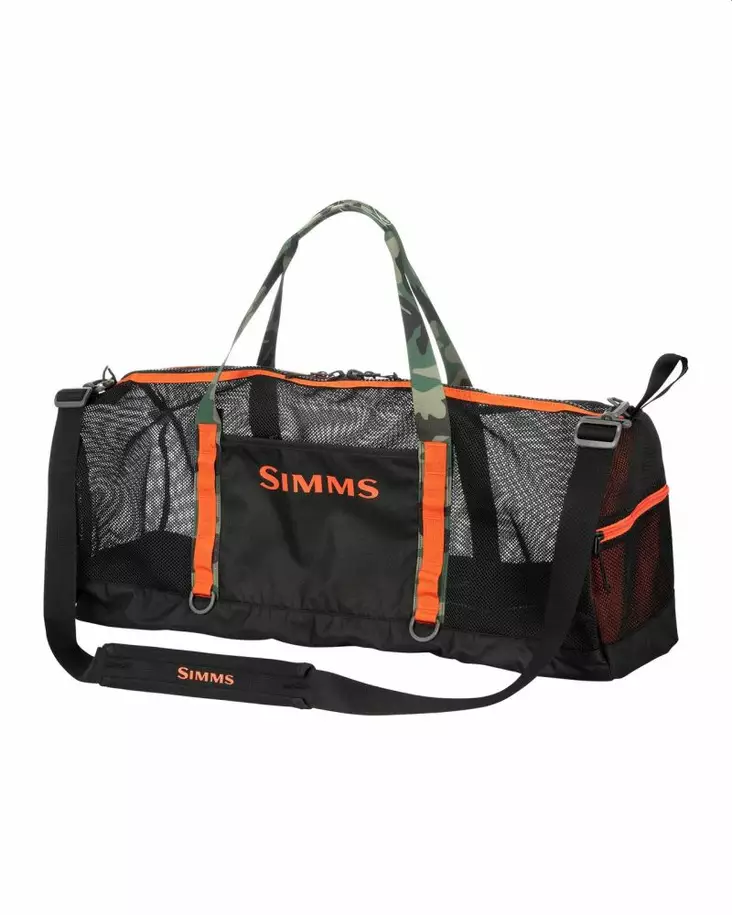 Simms Challenger Mesh Duffel 60L Black - Ausrüstungstaschen - 694264549612 - 1