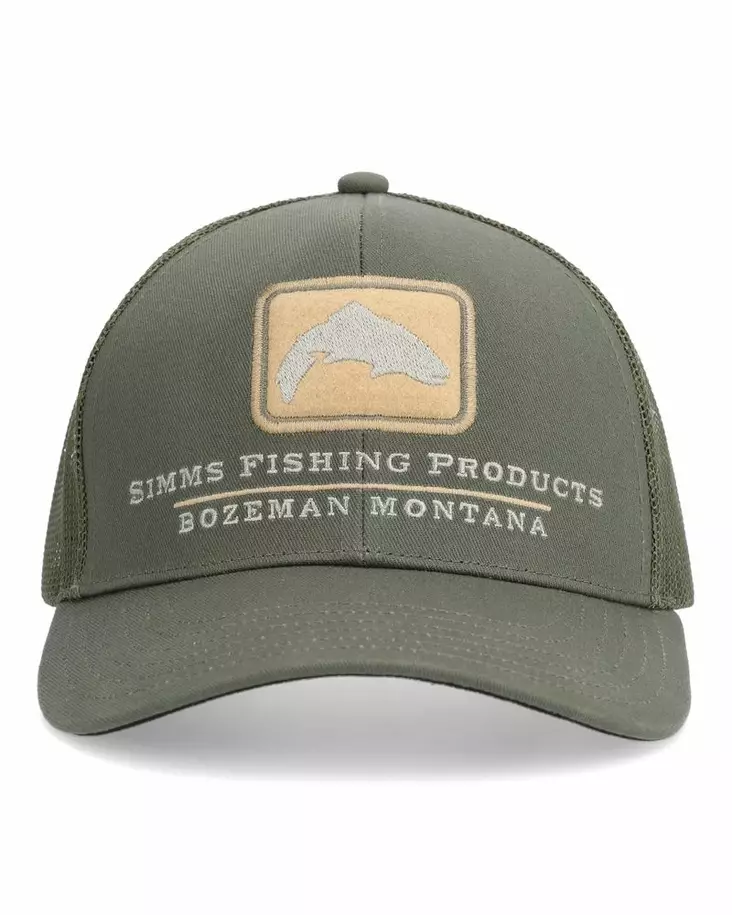 Simms Double Haul Icon Trucker Smokey Olive - Trucker-Kappen - 694264648902 - 2