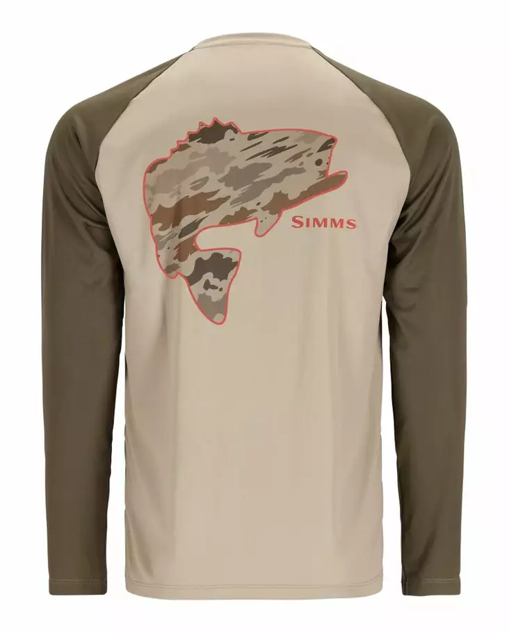 Simms Tech Tee - Artist Series Bass Stone Dark Stone - Hemden - 694264607732 - 1