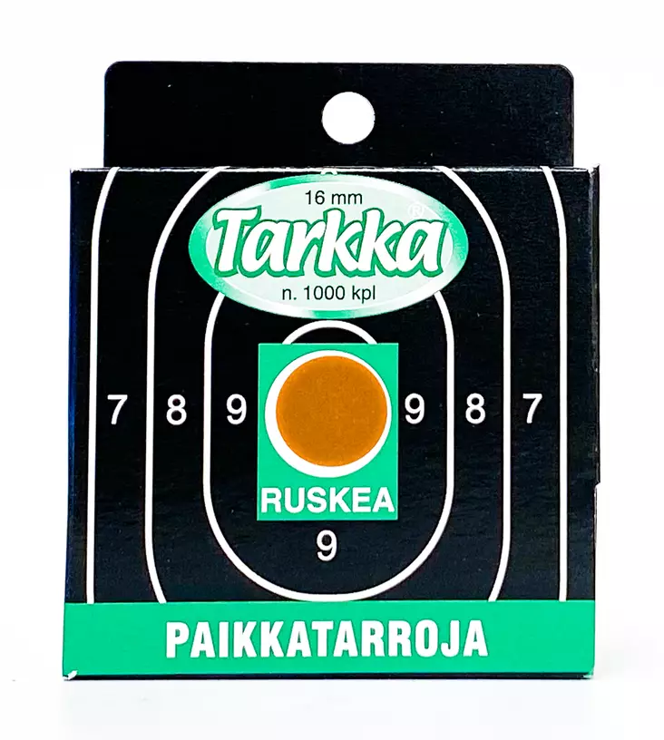 Tarkka Paikkatarra 16mm Ruskea - Schießaufkleber - 6410362412252 - 1