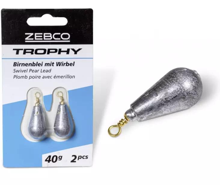 Zebco Trophy Swivel Pear Lead 2pcs - Jig-Köpfe - 4029569269952 - 1