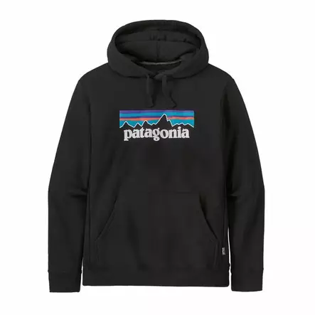 Patagonia P-6 Logo Uprisal Hoody Black - Sweatshirts - 194187655433 - 1