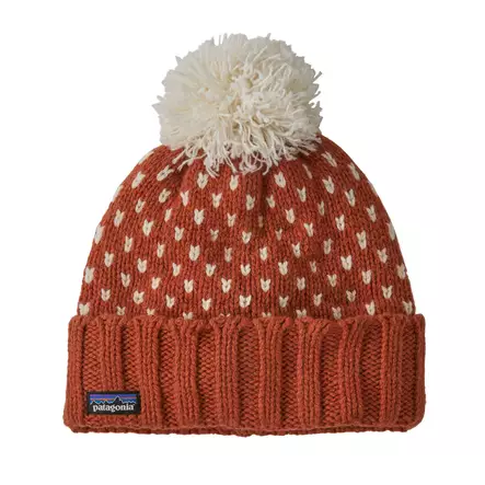 Patagonia Snowbelle Beanie Offset Dot: Burnished Red - Mützen - 196924534933 - 1