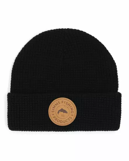 Simms Everyday Waffle Knit Beanie Black - Mützen - 694264657133 - 1