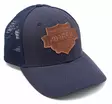 Ahrex Leather Patch Trucker Navy - Kappen - 655043968123 - 1