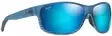 Maui Jim Kaiwi Channel - Blue Black Stripe Frame with Blue Hawaii Lens - Glaslinsen - 603429067373 - 1