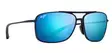 Maui Jim Kaupo Gap - Matte Black Frame with Blue Hawaii Lens - Kunststofflinsen - 603429049973 - 1