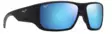 Maui Jim Keha Black Matte Blue Hawaii - Glaslinsen - 603429079673 - 1