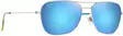 Maui Jim Naauao - Shiny Silver Frame with Blue Hawaii Lens - Kunststofflinsen - 603429080143 - 1