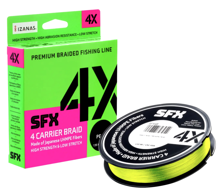 Sufix SFX 4 Carrier Braid 0,148mm Yellow - Geflochtene Schnüre - 024777723153 - 1