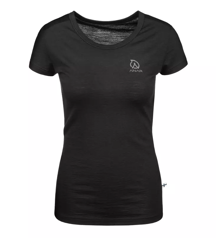 Anar Galda W's Merino T-Shirt Black - Jagdunterwäsche - 6438014261133 - 1