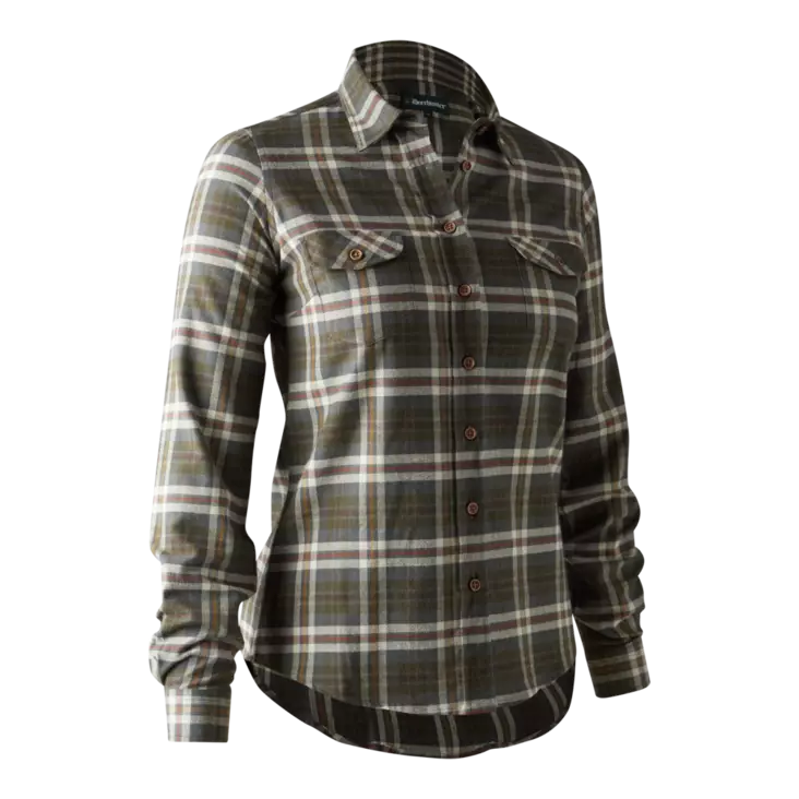 Deerhunter Lady Ruby Shirt Yellow Check - Hemden - 5702827189283 - 1