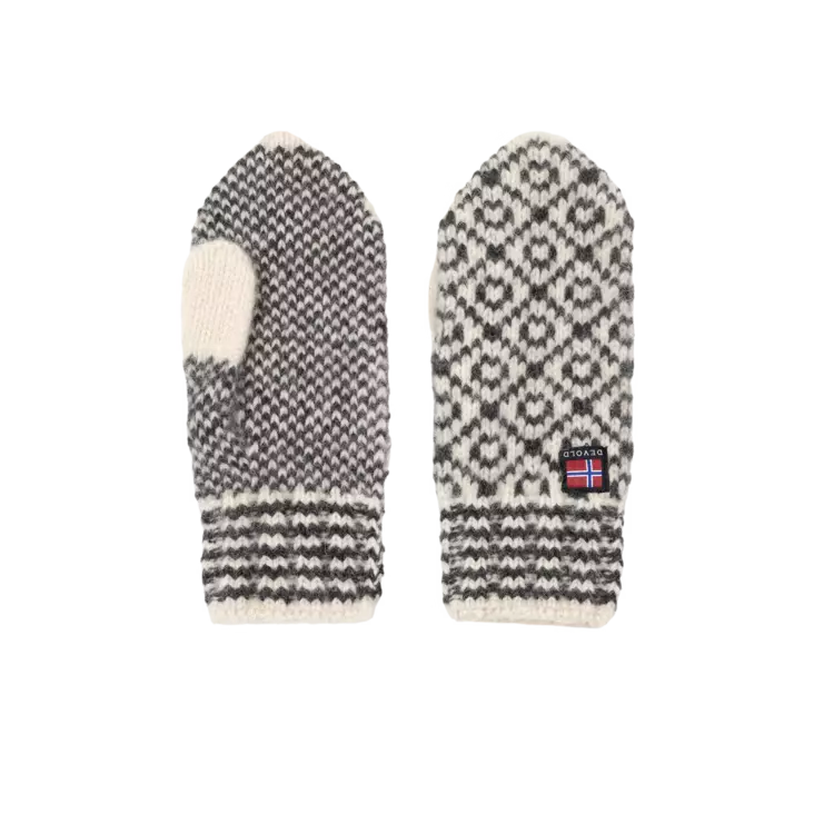 Devold Svalbard Wool Mitten Offwhite/anthracite - Handschuhe - 7028567699683 - 1