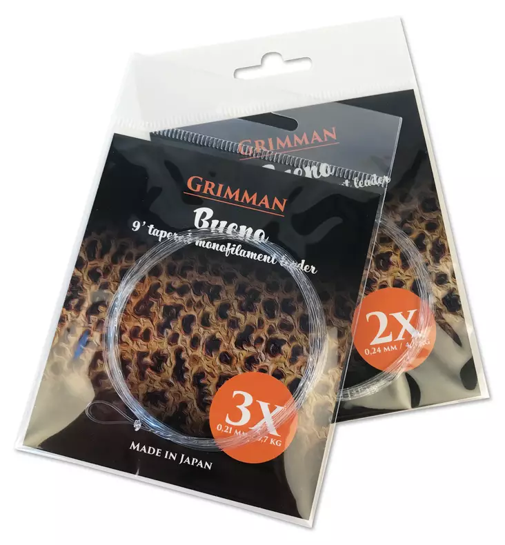 Grimman Bueno 9' Trout Leader - Nylon-Vorfächer - 6438407002763 - 1