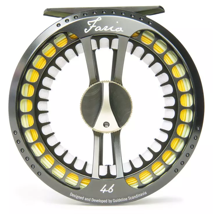 Guideline Fario LW Dark Grey Green / Gold - Guideline-Fliegenrollen - 7033841073103 - 1