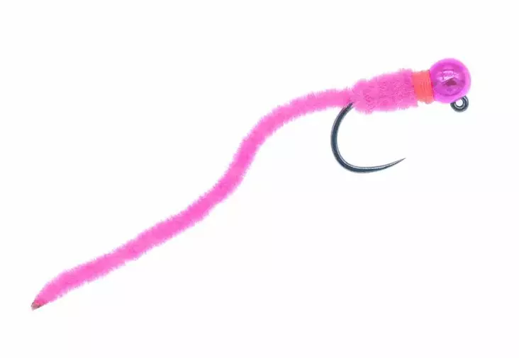 Jiggy Chenille Worm Pink - Streamer und Wooly Buggers - G1163 - 1