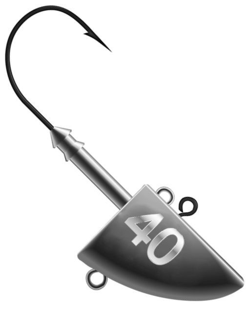 K.P Mustad Fish Head Vertical Jig Head 40g - Jig-Köpfe - 6438239049233 - 1