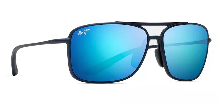 Maui Jim Kaupo Gap - Matte Black Frame with Blue Hawaii Lens - Kunststofflinsen - 603429049973 - 1