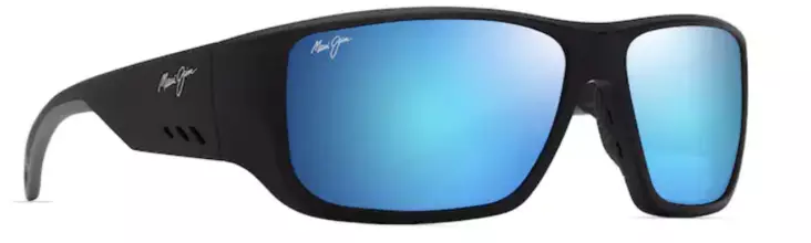 Maui Jim Keha Black Matte Blue Hawaii - Glaslinsen - 603429079673 - 1
