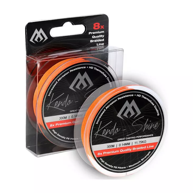 Mikado Kendo Shine 2100m Fluo Orange - Geflochtene Schnüre - 5900637050773 - 1