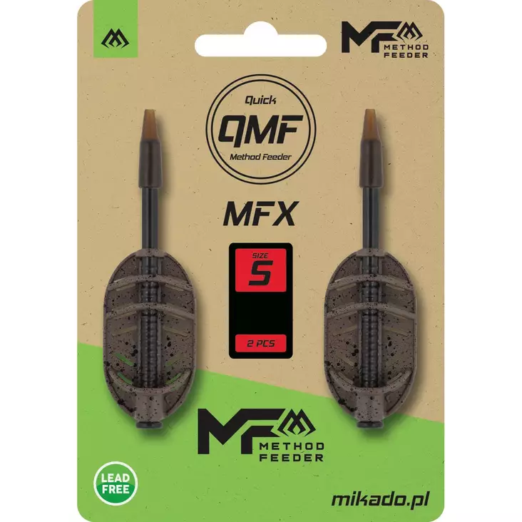 Mikado Method Feeder MFX Q.M.F. S 2 pcs - Flache & Hybrid-Method-Feeder - 5900637157373 - 1