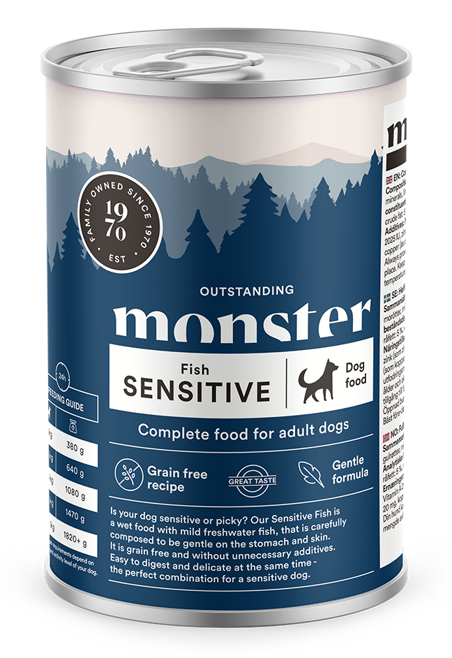 Monster Dog Adult Sensitive Fish 400g - Monster - 7350040127063 - 1