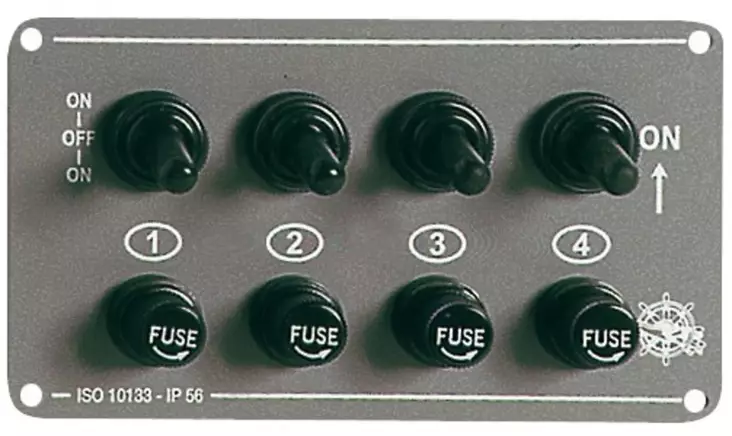 Osculati Katkaisinpaneeli 4-kytkintä - Batteriezubehör - 8033137002113 - 1