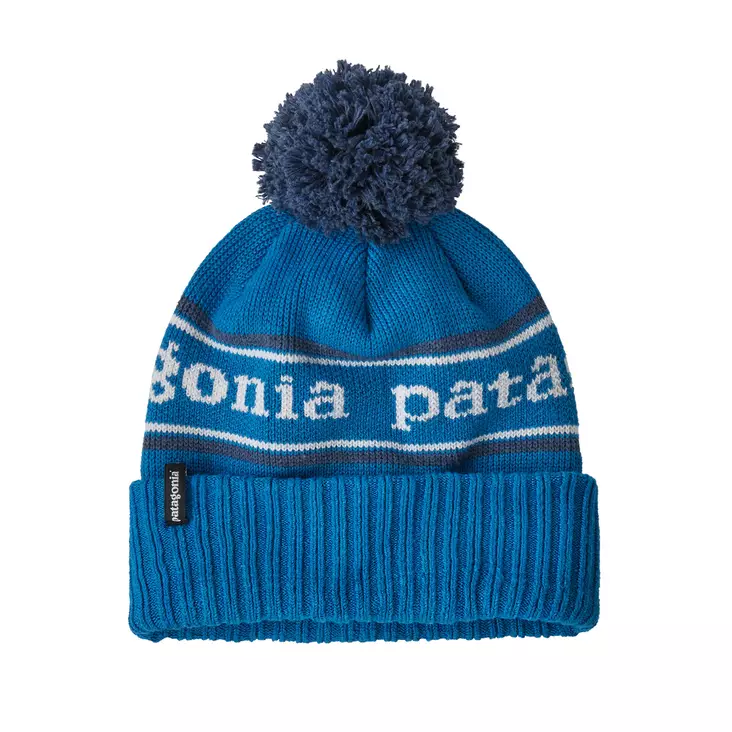 Patagonia Kids Powder Town Beanie Park Stripe: Endless Blue - Mützen - 196924651333 - 1