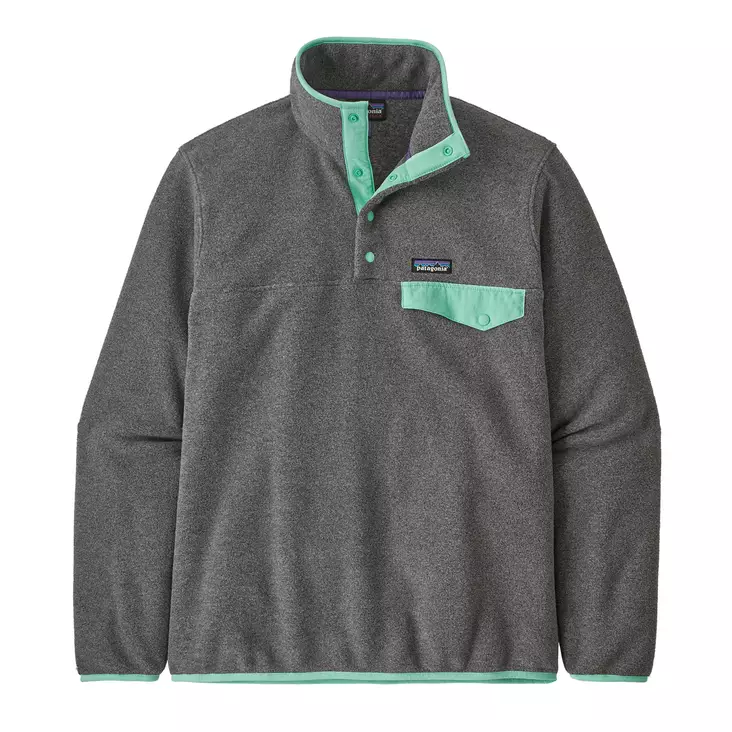 Patagonia Ms LW Synch Snap-T Pull-Over Nickel w Early Teal - Hemden - 195699505353 - 1