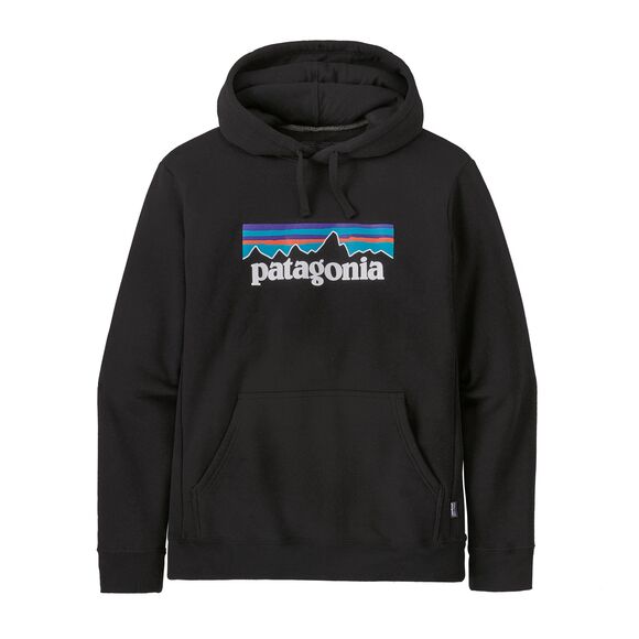 Patagonia P-6 Logo Uprisal Hoody Black - Sweatshirts - 194187655433 - 1