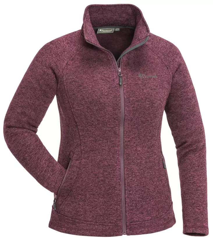 Pinewood Gabriella Plum Melange -naisten fleecetakki - Jagdjacken für Frauen - 7331090310773 - 1